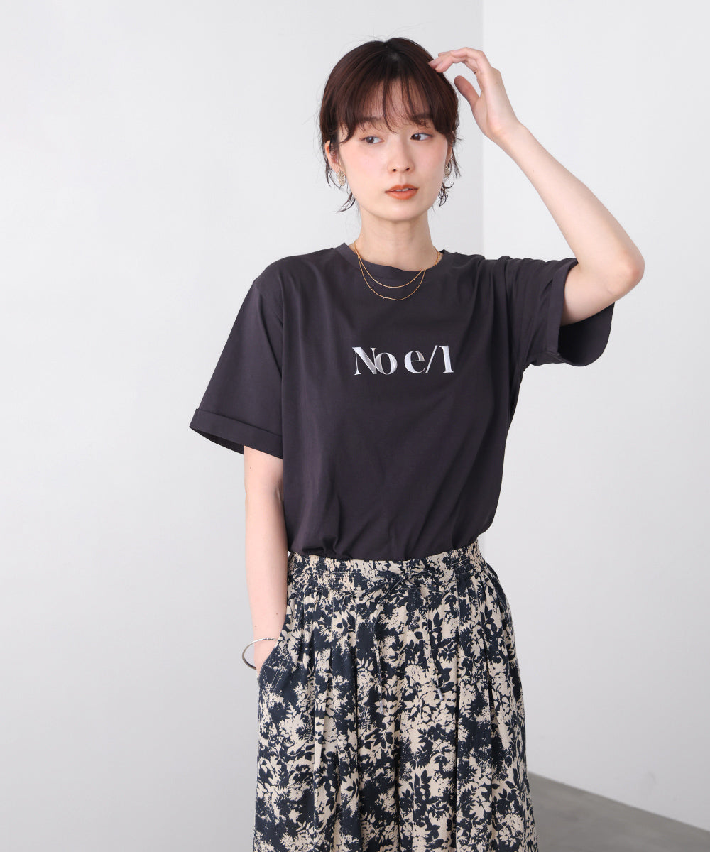 消耗加工綿天竺メタルロゴプリントＴｅｅ［6/12発送予定］