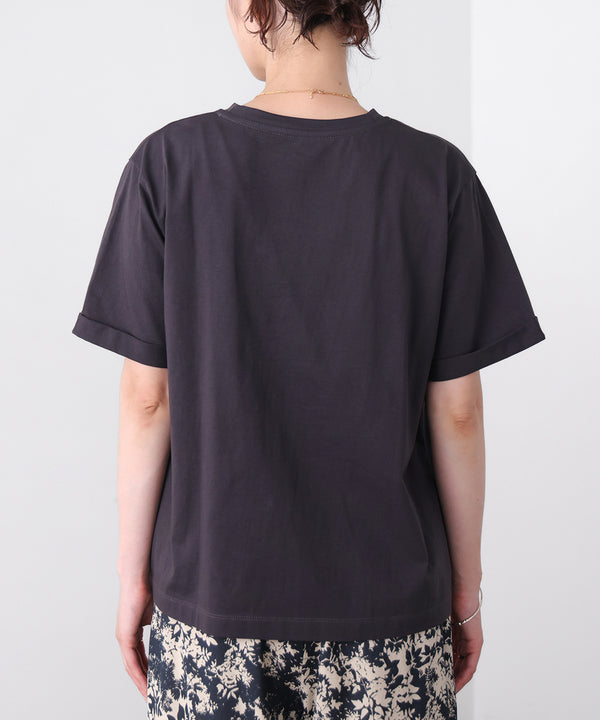 消耗加工綿天竺メタルロゴプリントＴｅｅ［6/12発送予定］