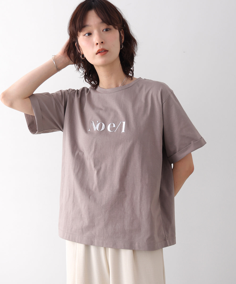 消耗加工綿天竺メタルロゴプリントＴｅｅ［6/12発送予定］