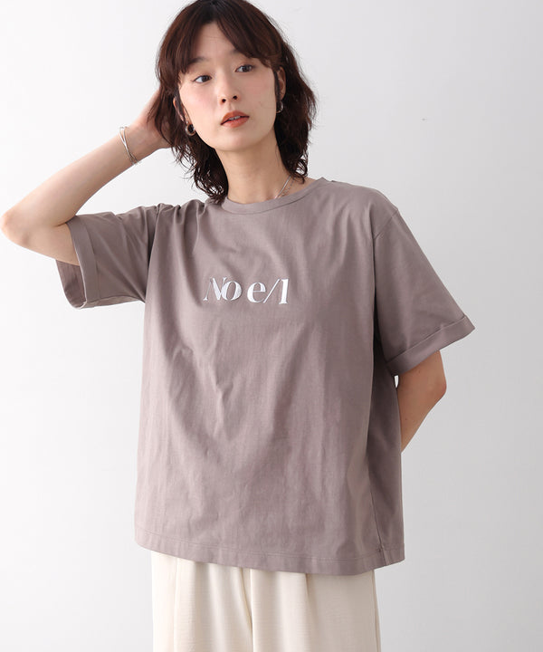消耗加工綿天竺メタルロゴプリントＴｅｅ［6/12発送予定］