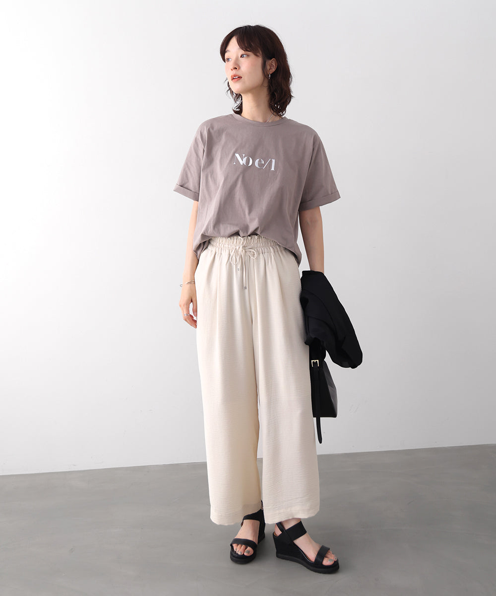消耗加工綿天竺メタルロゴプリントＴｅｅ［6/12発送予定］
