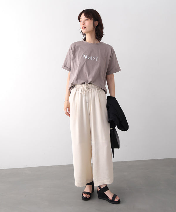 消耗加工綿天竺メタルロゴプリントＴｅｅ［6/12発送予定］