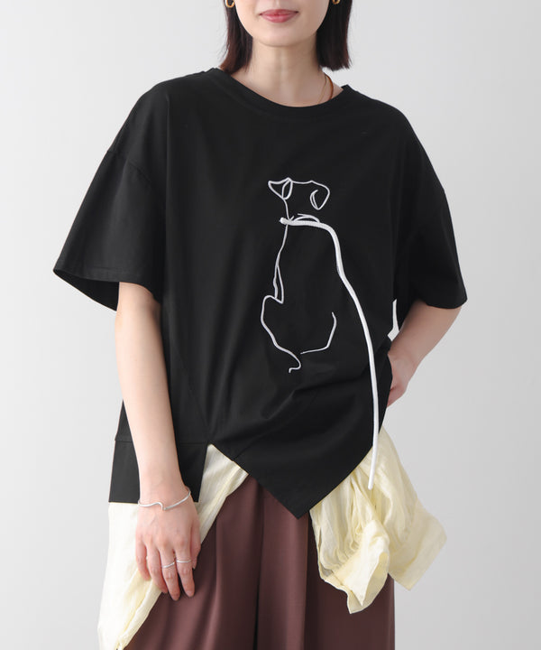 ドック刺しゅうTシャツ