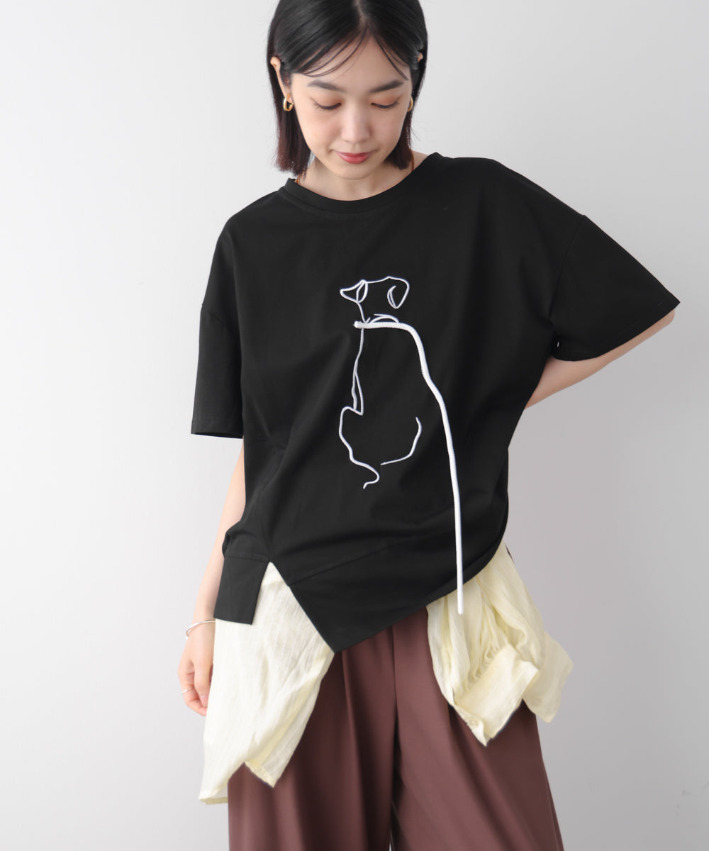 ドック刺しゅうTシャツ