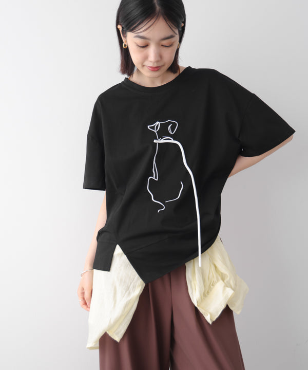 ドック刺しゅうTシャツ