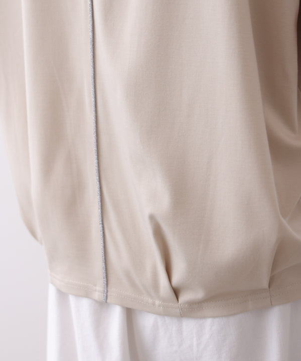 肩ラメラインＴシャツ