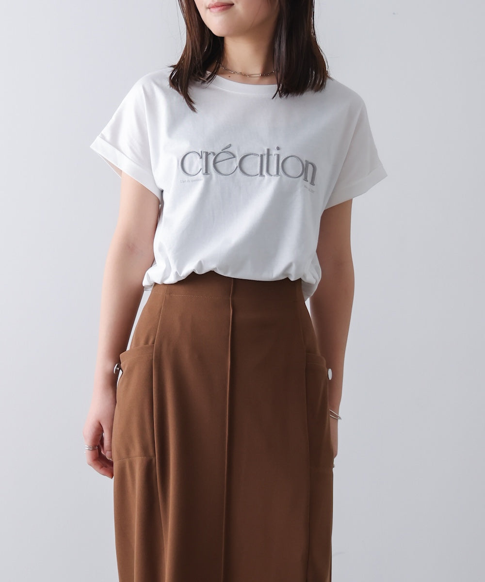 厚盛刺しゅうロゴT-shirt