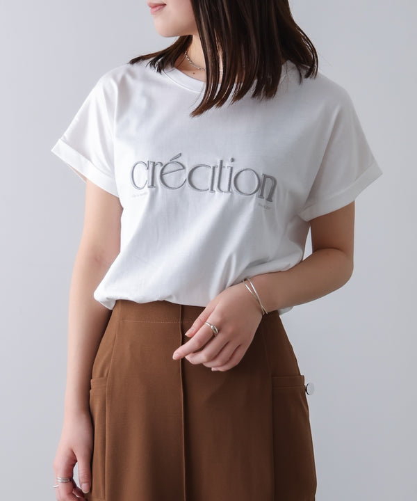 厚盛刺しゅうロゴT-shirt
