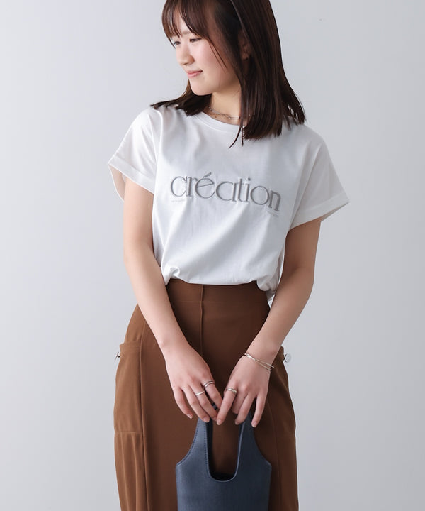厚盛刺しゅうロゴT-shirt