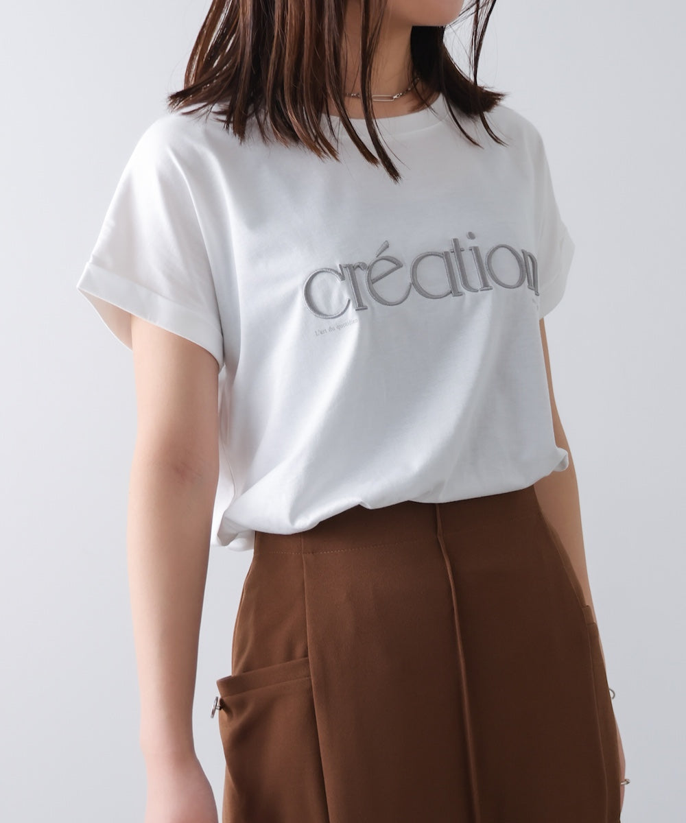 厚盛刺しゅうロゴT-shirt