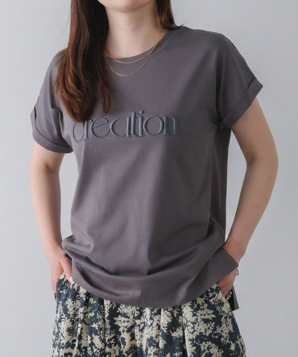 厚盛刺しゅうロゴT-shirt