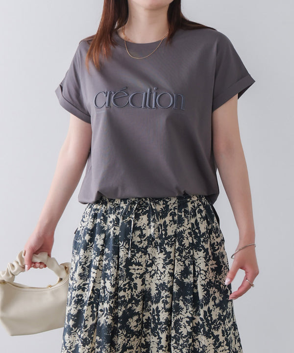厚盛刺しゅうロゴT-shirt