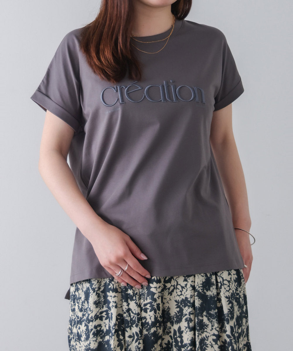 厚盛刺しゅうロゴT-shirt
