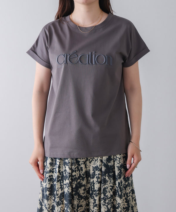 厚盛刺しゅうロゴT-shirt