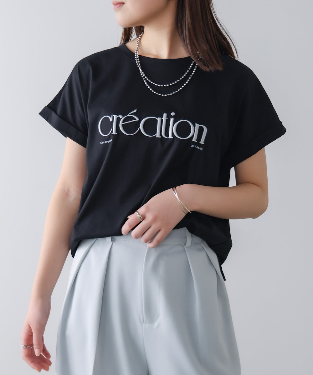 厚盛刺しゅうロゴT-shirt
