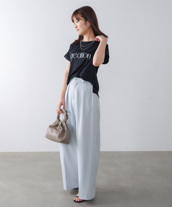 厚盛刺しゅうロゴT-shirt