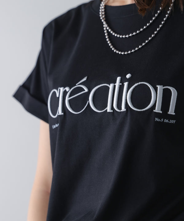 厚盛刺しゅうロゴT-shirt