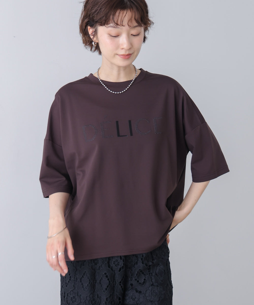 立体刺しゅうビジューロゴＴ