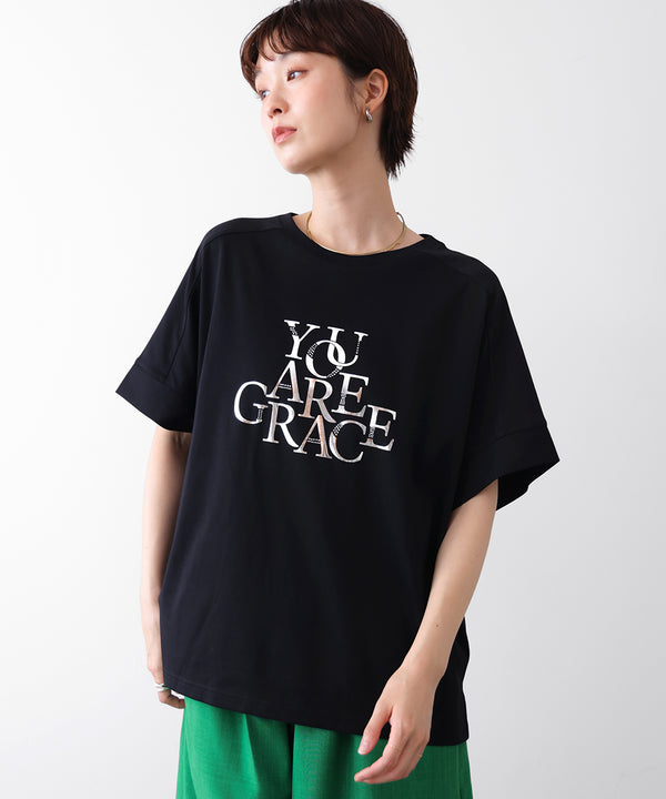 ミラーホットフィックスロゴTシャツ
