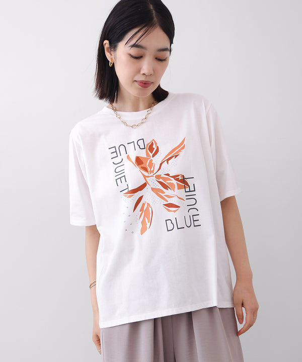デジタルフラワープリントＴシャツ