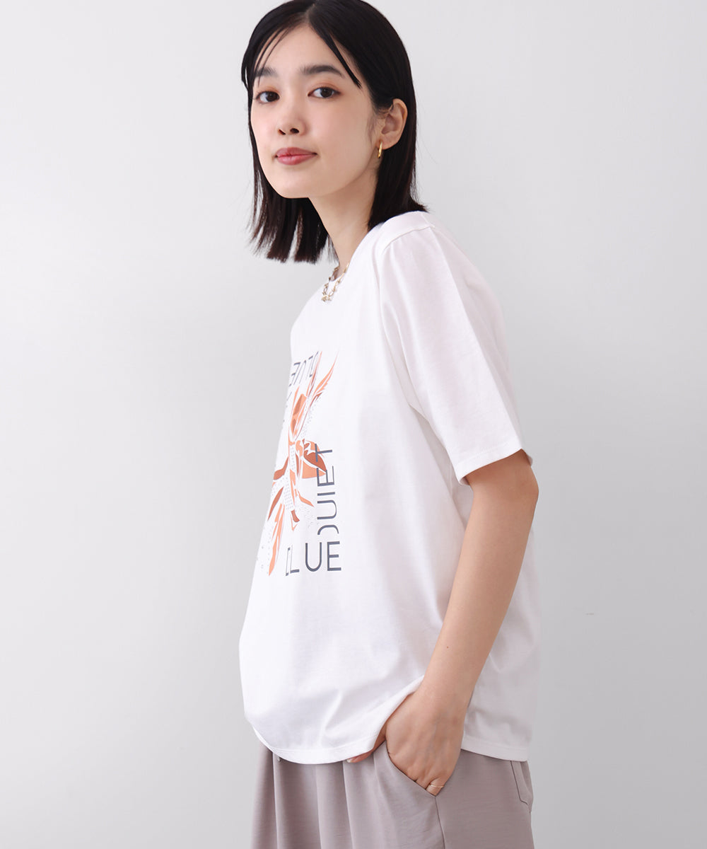 デジタルフラワープリントＴシャツ