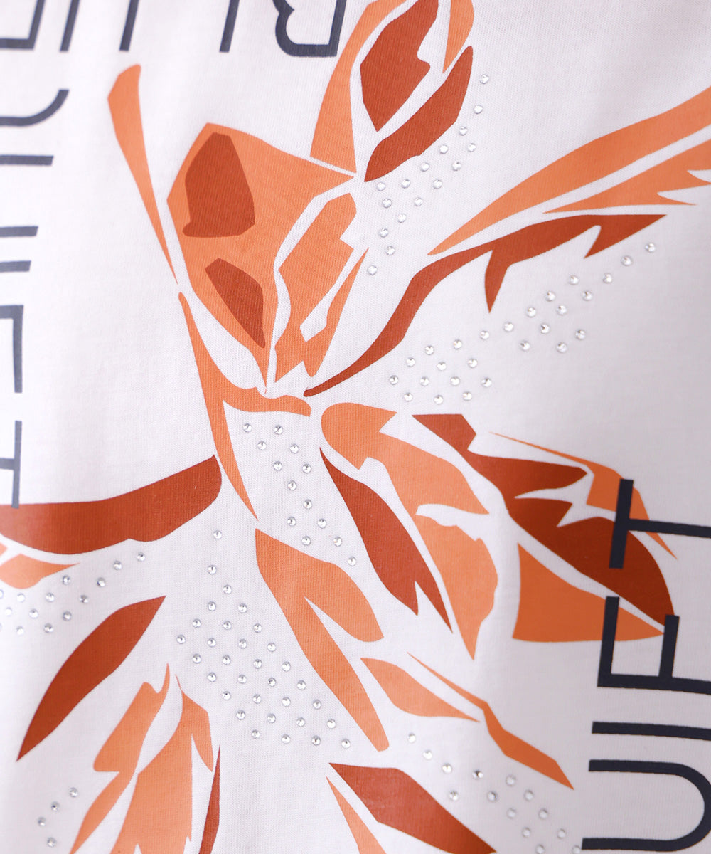 デジタルフラワープリントＴシャツ