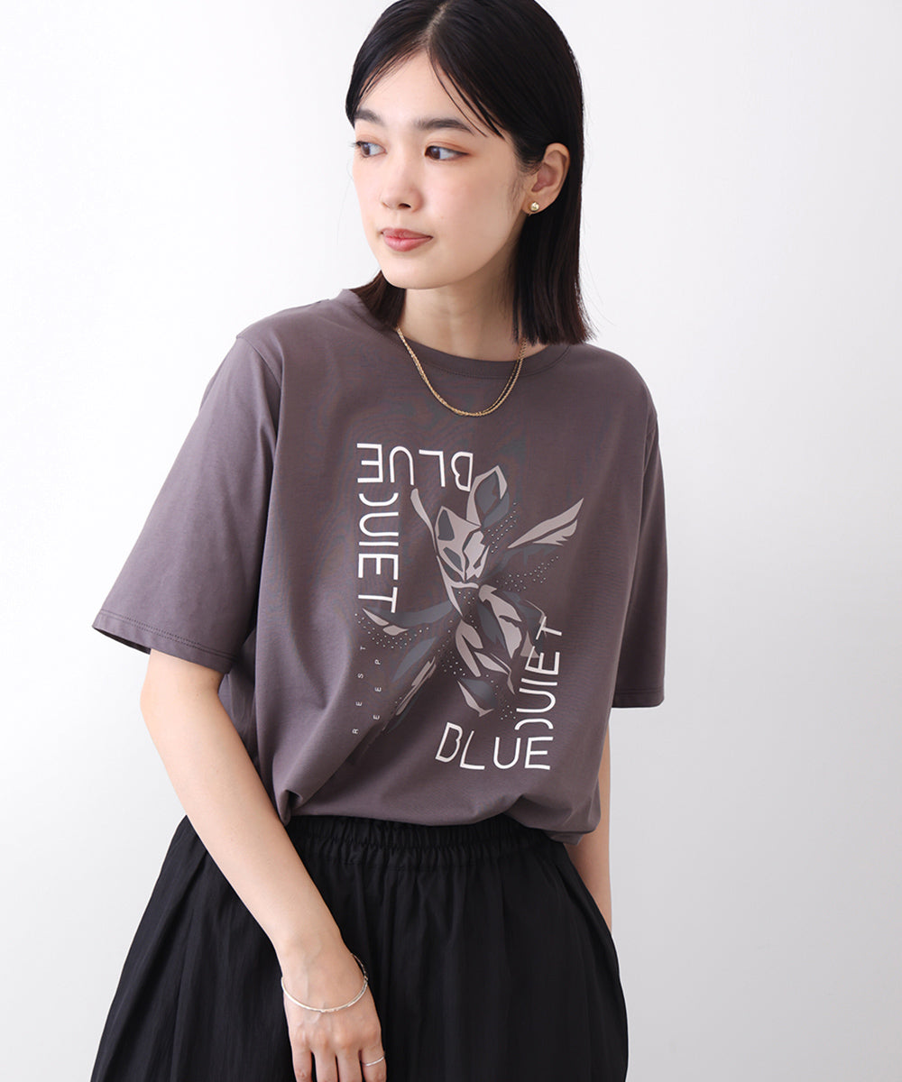 デジタルフラワープリントＴシャツ