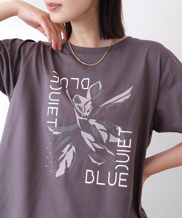 デジタルフラワープリントＴシャツ