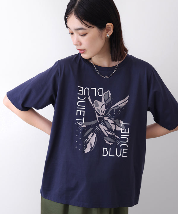 デジタルフラワープリントＴシャツ