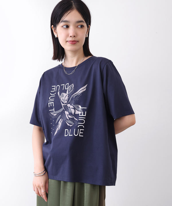 デジタルフラワープリントＴシャツ