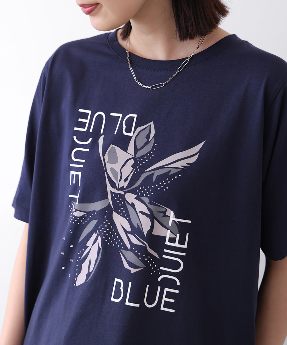 デジタルフラワープリントＴシャツ