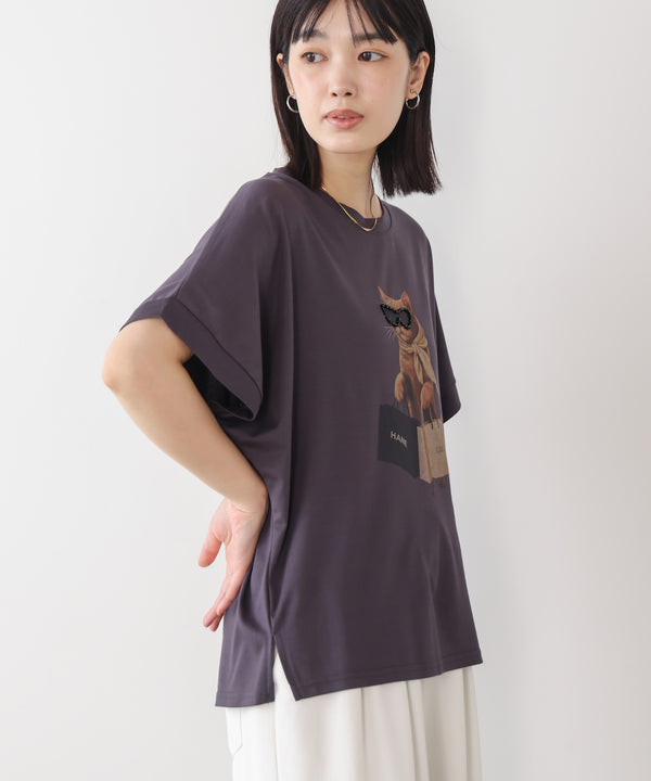 キャットグラフィックTシャツ