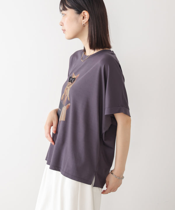 キャットグラフィックTシャツ