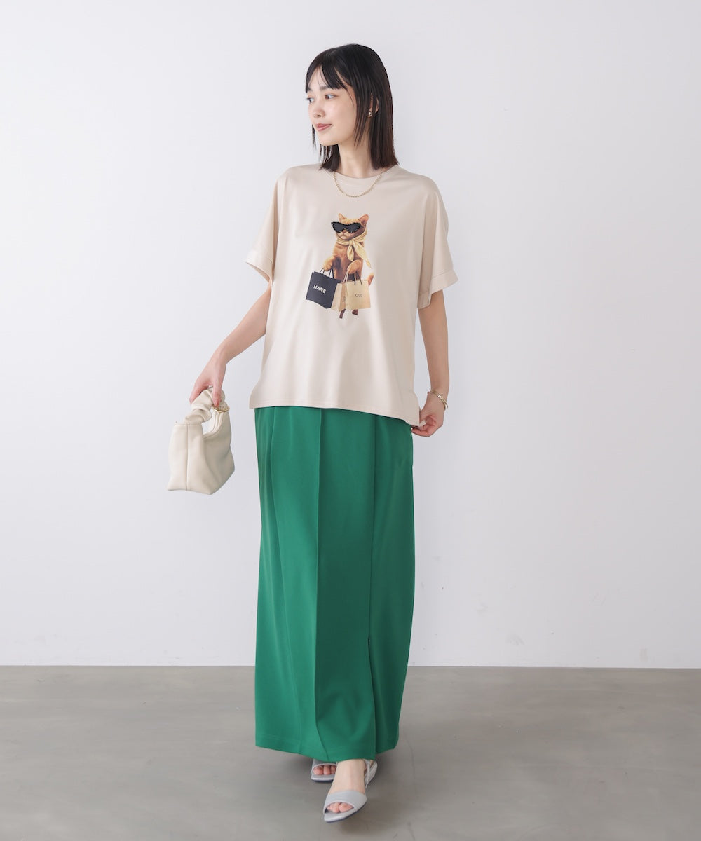 キャットグラフィックTシャツ