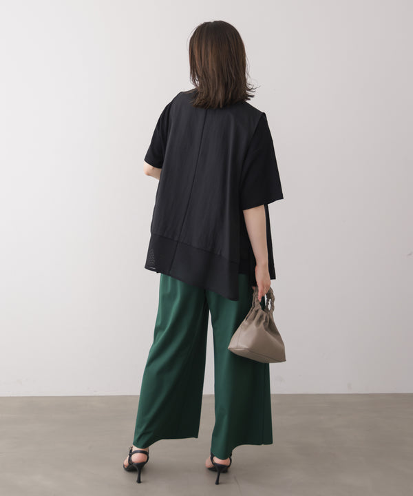 アートフラワーモチーフTシャツ［8/7発送予定］