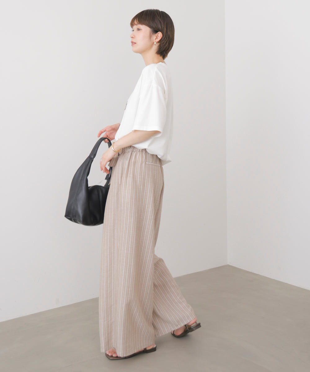 箔エンボス五分袖Tシャツ［8/21発送予定］