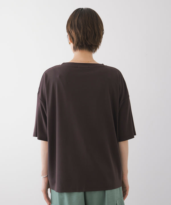 箔エンボス五分袖Tシャツ［8/21発送予定］