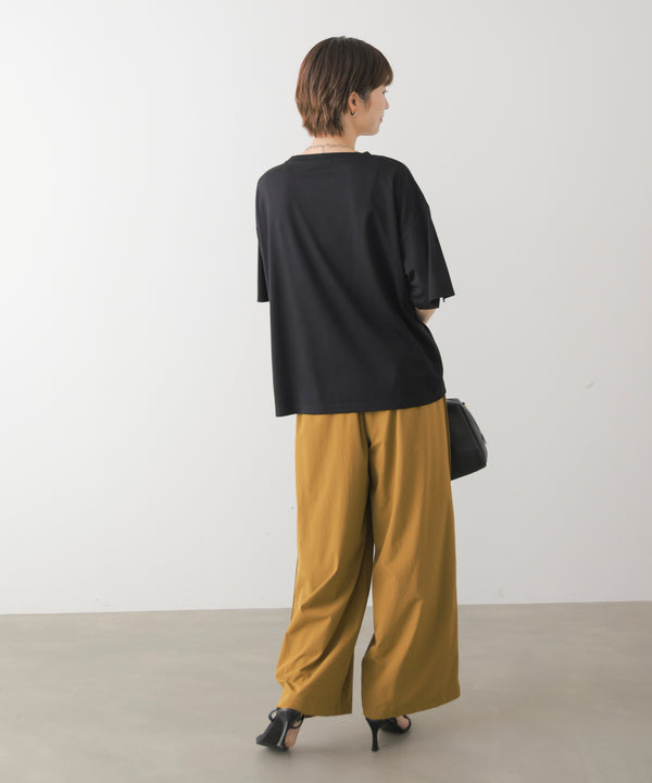 箔エンボス五分袖Tシャツ［8/21発送予定］