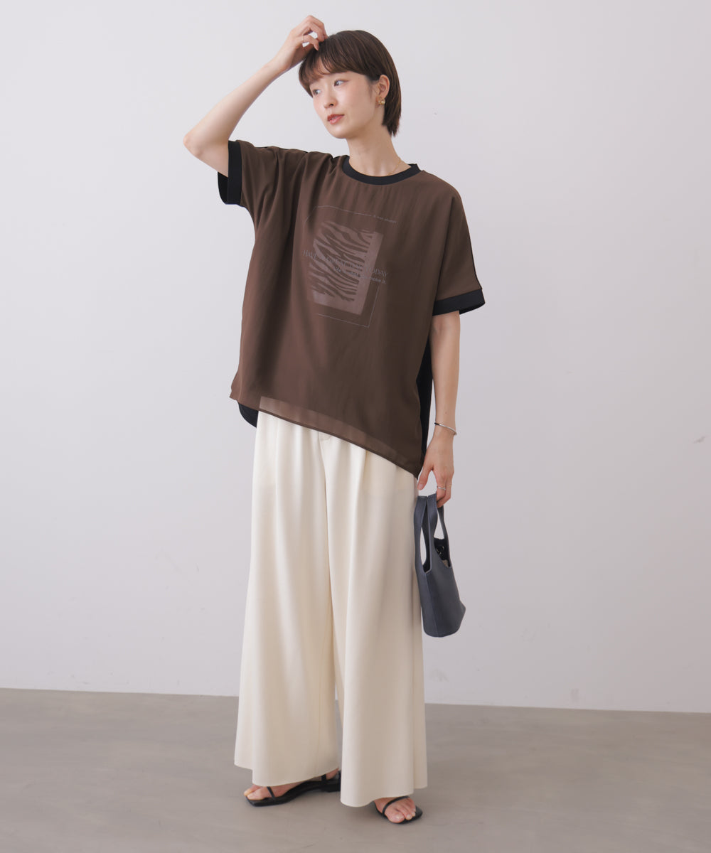 バイカラーレイヤードプルオーバー
