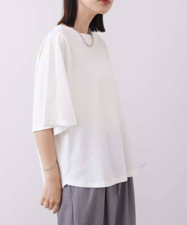 メッシュ切替カットソー