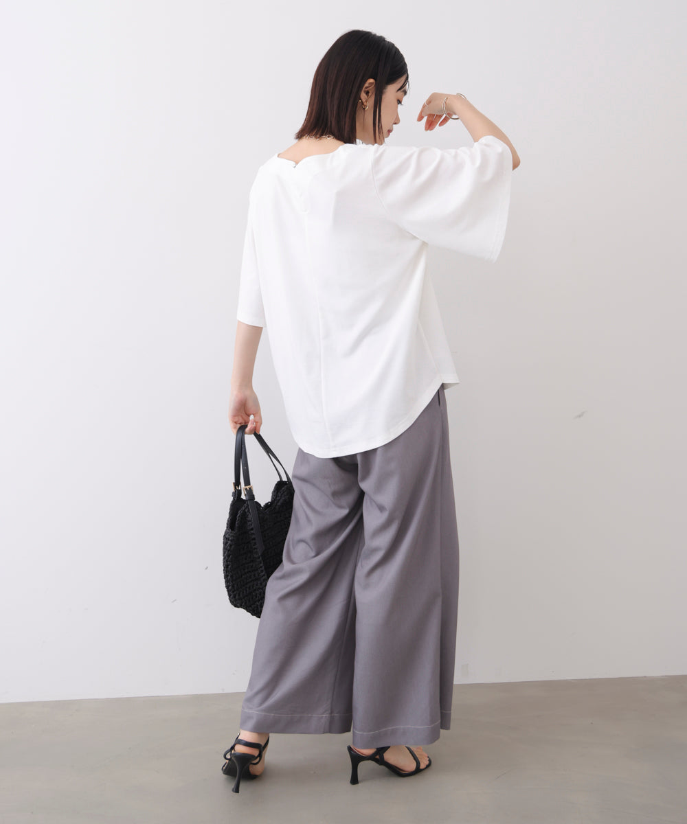 メッシュ切替カットソー