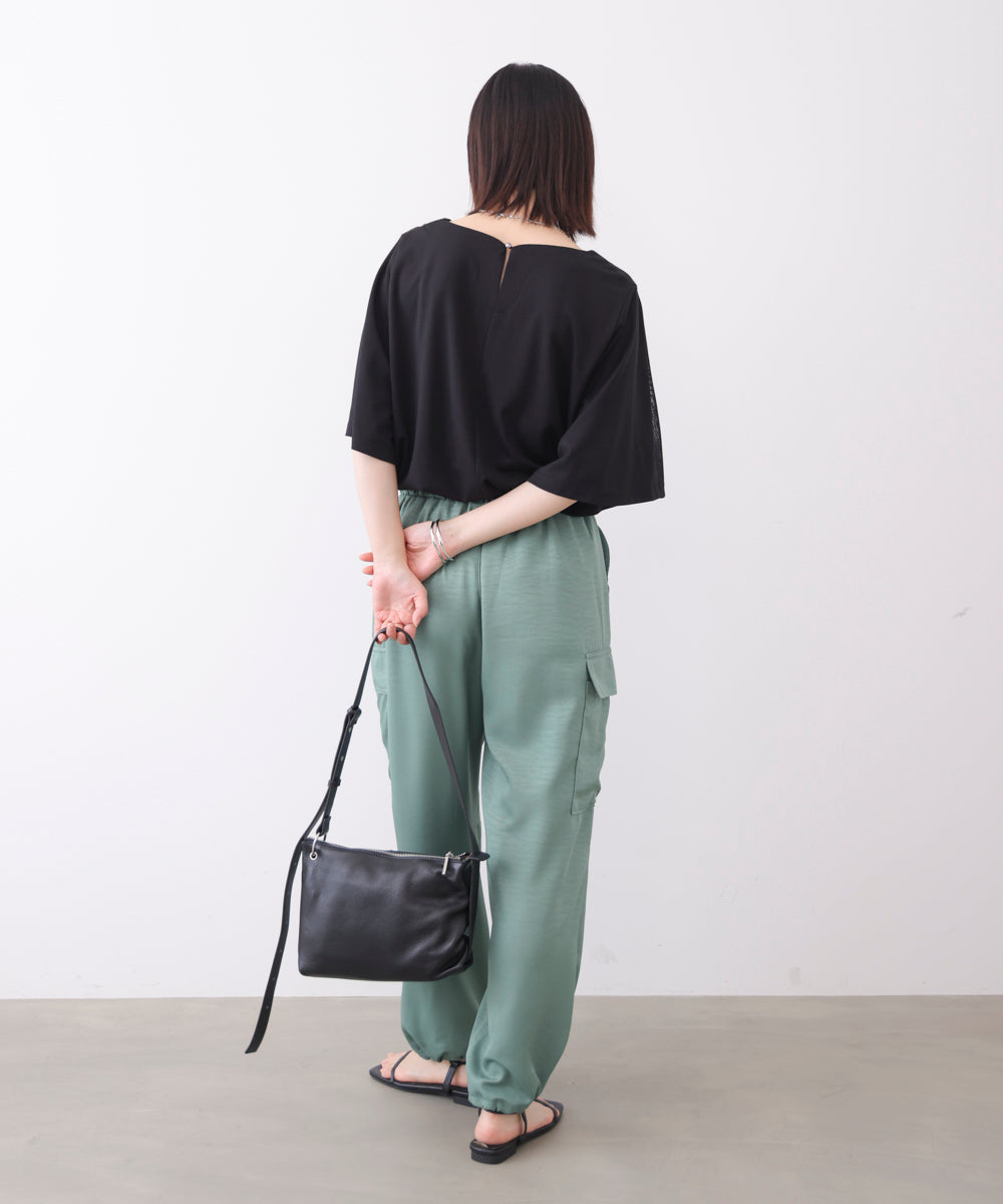 メッシュ切替カットソー