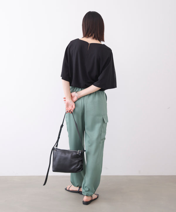 メッシュ切替カットソー