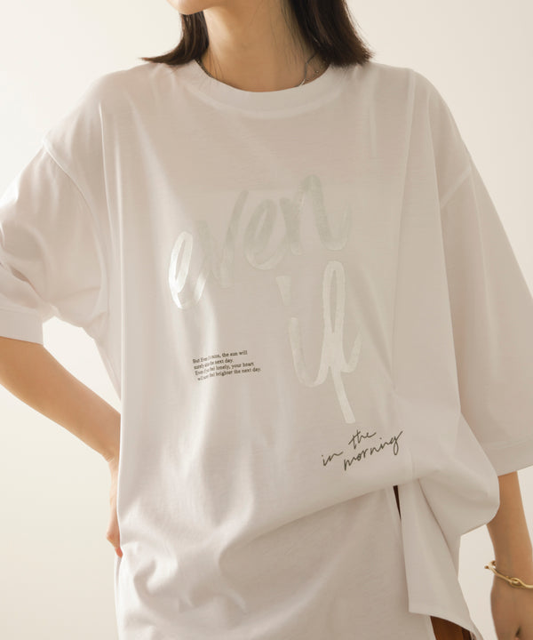 レーヨン天竺2WAYヘムデザインTee［8/27発送予定］