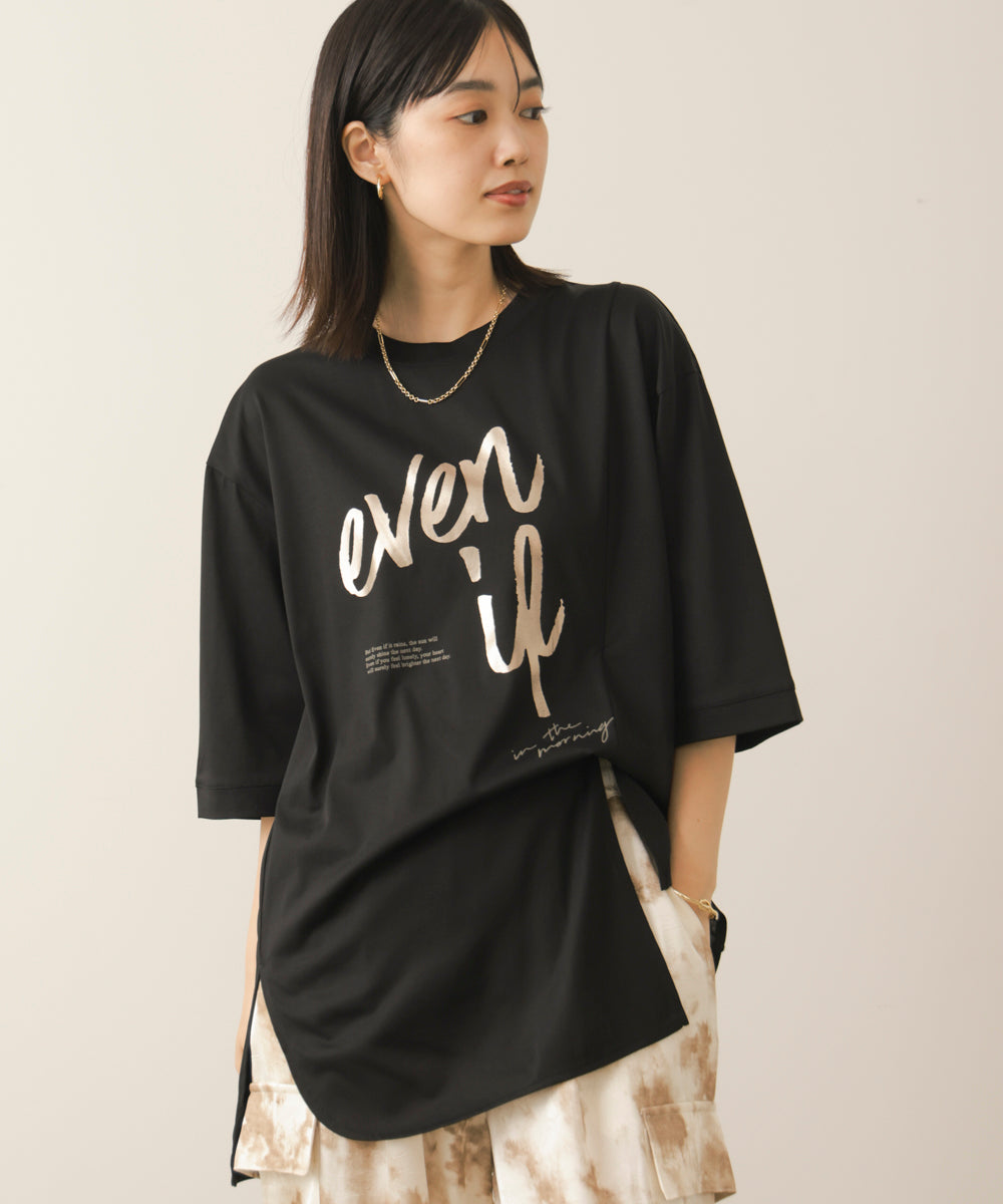 レーヨン天竺2WAYヘムデザインTee［8/27発送予定］