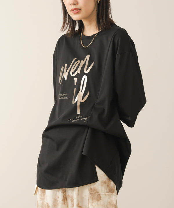 レーヨン天竺2WAYヘムデザインTee［8/27発送予定］