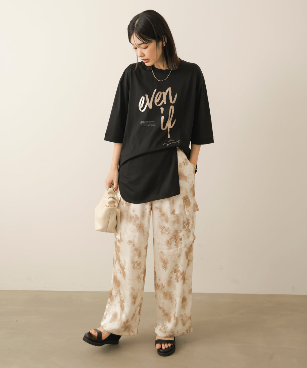 レーヨン天竺2WAYヘムデザインTee［8/27発送予定］