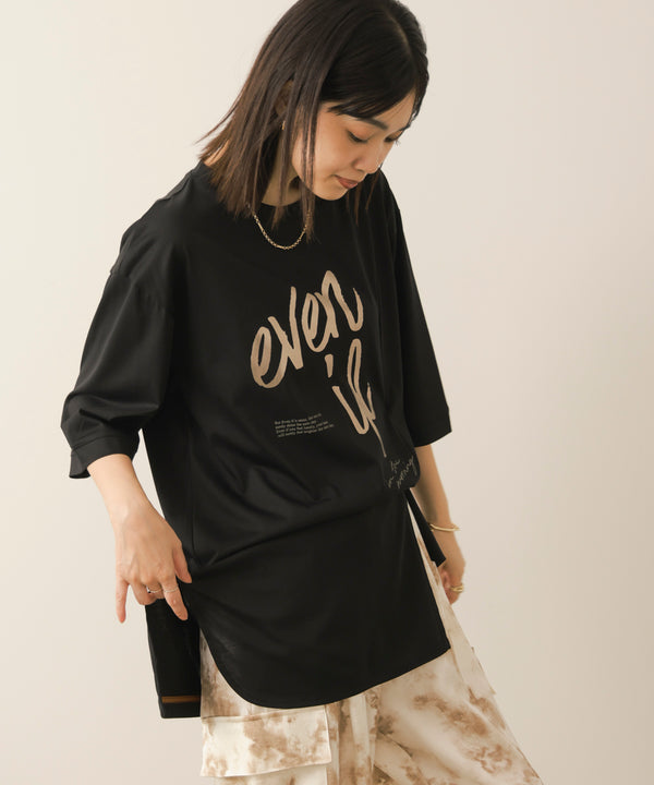 レーヨン天竺2WAYヘムデザインTee［8/27発送予定］