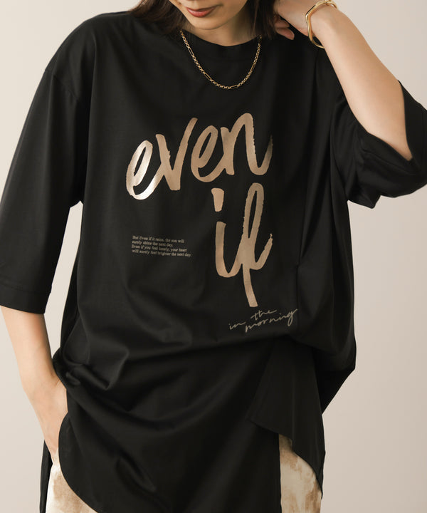 レーヨン天竺2WAYヘムデザインTee［8/27発送予定］