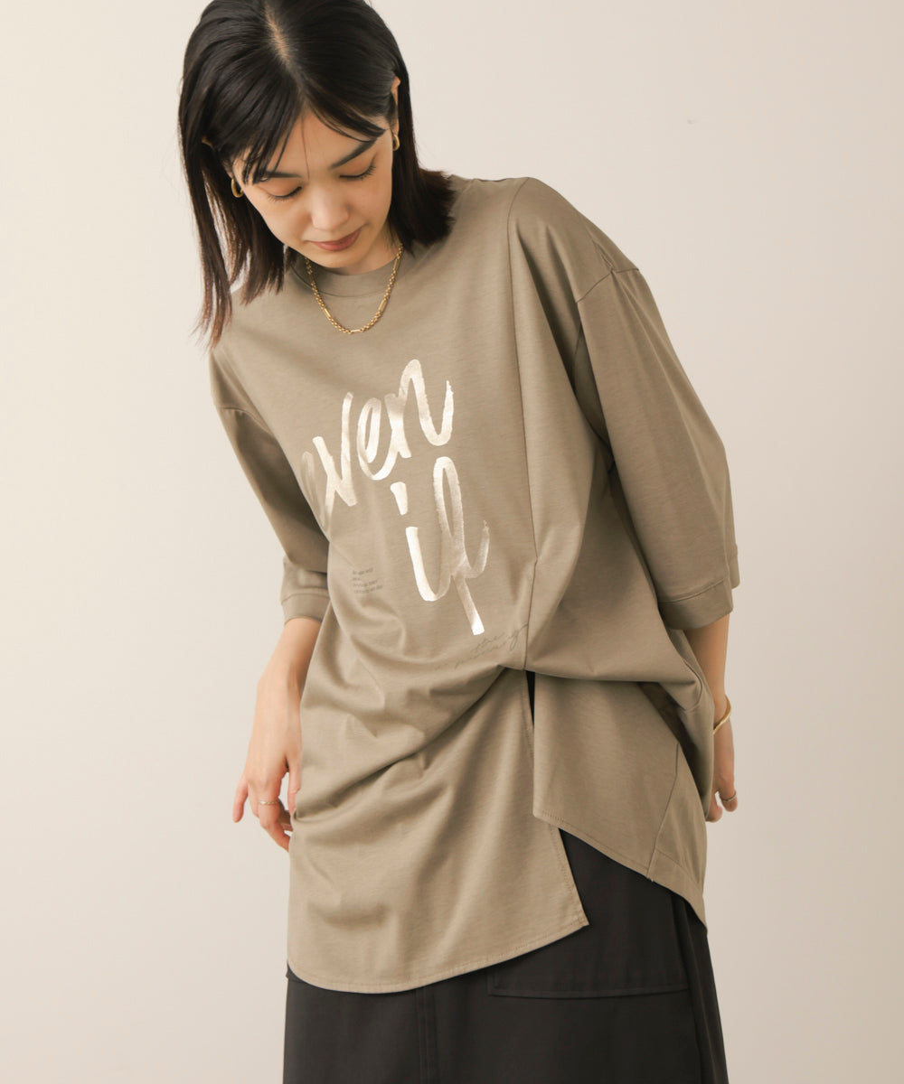 レーヨン天竺2WAYヘムデザインTee［8/27発送予定］